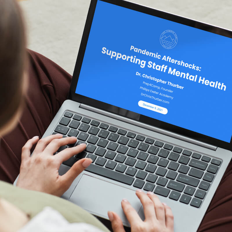 graphic of women attending the mental health webinar hosted by Dr. Chris Thurber